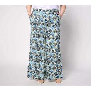 Studio Park Women's Petite Pants PXL Pet Tailored Beach Multi-colored